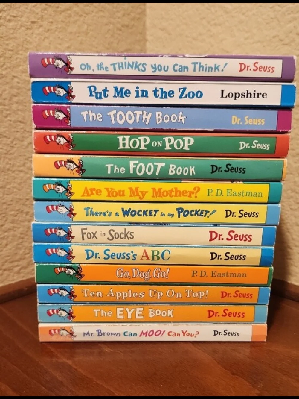 Dr. Seuss 13-Book Collection & Handmade Quilted Cat in the Hat Tote Bundle